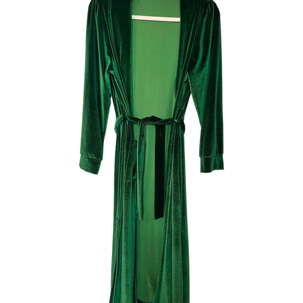 Emerald Green Velvet Robe
